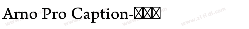 Arno Pro Caption字体转换